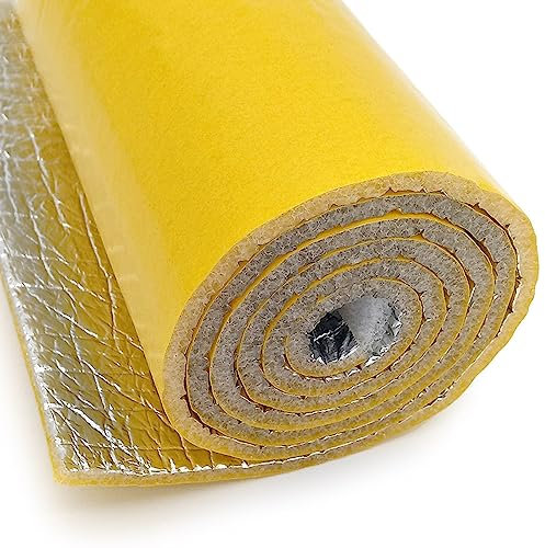 Aislante térmico reflexivo AUTOADHESIVO 100% aluminio (0,5m x 1,20m). Fachadas, Ventanas, Persianas, Caravanas, Furgonetas y Coches. Fácil colocación sin herramientas