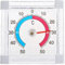 Retoo Kühlschrankthermometer Fensterthermometer Selbstklebend Analog Herstellung Kühlschrank Gefrierschrank Thermometer Temperaturanzeige Transparent Fenster Außenthermometer 7,5 x 7,5 cm, Wetterfest