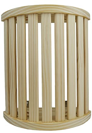 SudoreWell® Sauna hörnlampskärm, träpanel Oslo av furu för bastubelysning och bastubelysning
