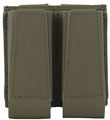 WarmHeartting Taktische offene MOLLE-Doppelmagazintasche, 9 mm Mag-Beutel, Holster, Mag-Träger, Jagdausrüstungshalter