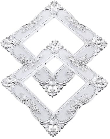 Veemoon 2St Schalteraufkleber aus Acryl europäischer Stil Schalterabdeckung Schutz Steckdosenabdeckung Wandaufkleber Weiß