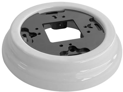 Marco de superficie 1 elemento, porcelana blanca, ideal para instalación eléctrica y decoración en interiores.