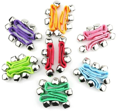 Alasum Bracelets Sonores Enfants 10pcs Mix Couleurs, Grelots Sécurisés pour Activités Éducatives et Fêtes, Accessoires de Danse et Spectacles, Jouets Musicaux Idéaux pour Éveil et Célébrations