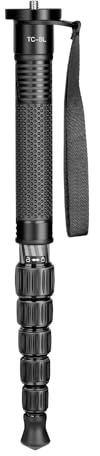 TONYBOO 61 Carbon Fiber Camera Monopod,28mm 6-Section Height,Portable Lightweight,Max Load 16 lbs,Travel Monopod for DSLR Mirrorless Cameras Camcorders Compatible with Canon Nikon Sony