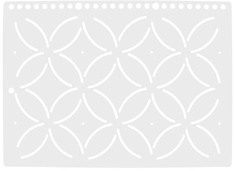 Uonlytech Plantilla de Acolchado para Patchwork Regla Transparente de Dibujo y Corte para Costura Plantilla DIY para Patrones de Ropa Herramienta Ligera y Duradera de PP 1 Pieza