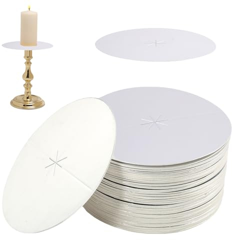 100 Protectores De Papel Para Velas, 8 Cm, Para Evitar Goteos De Cera, Ideales Para Fiestas, Ceremonias, Iglesias Y El Hogar