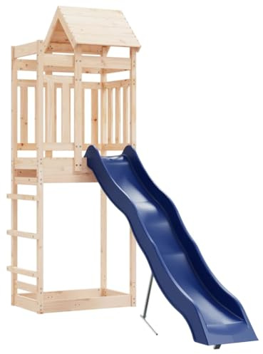Genérico Parque Infantil de Exterior Madera Maciza de Pino,Juegos y Juguetes,Estructuras para Juegos al Aire Libre,Columpios y estructuras de Juegos,3156958