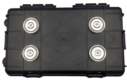 Generico Cassetta Portachiavi Magnetica – Scatola Magnetica Per Auto | Nascondi Chiavi Multiuso Per Esterni, Anti-Umidità E Portatile, Ideale Per Auto, Camion, Viaggi E Sicurezza