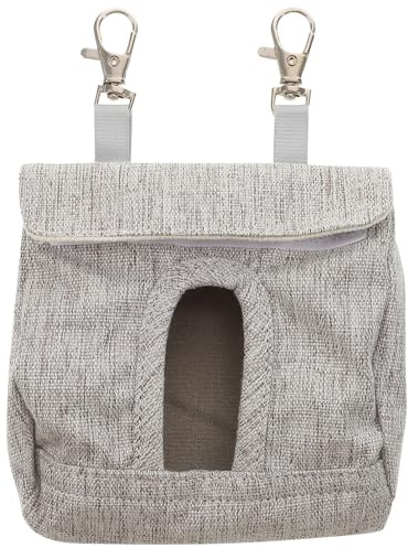 PRETYZOOM Sachet à Nourriture pour Cobayes et Lapins en Tissu Lavable Fenêtre, pour Cage d'animaux, Facile à Suspendre Remplir