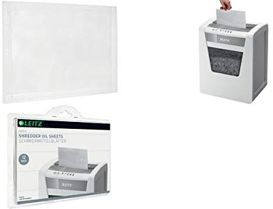 Leitz IQ - Fogli lubrificanti per distruggidocumenti, 12 fogli, 1 pezzo da 12 fogli