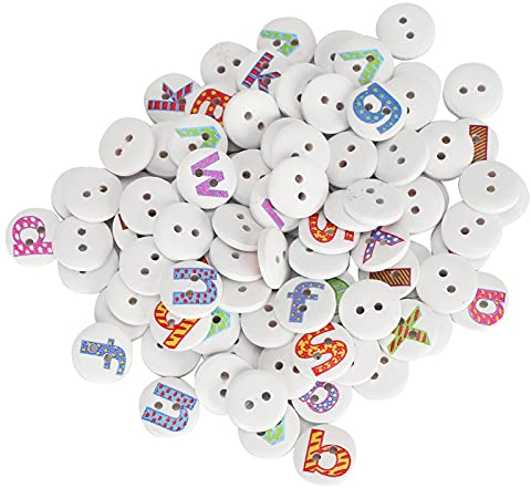 200pcs Knöpfe Für Strickjacke, Kinderknöpfe Knöpfe Kinderkleidung, Holz Knöpfe Kinder Holz Holzknöpfe Für Baby-Strickwaren Modische 2-Loch-Knöpfe Zum Nähen Basteln Sammelalbum Dekorativer DIY-Knopf