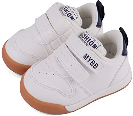Cheerful Mario Scarpine Primi Passi Scarpe Sportive Neonato Neonata Sneaker Casual Bimbo Bimba Traspirante Antiscivolo Bianco-Db 21 EU