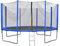 EVRE Trampoline 8ft Blue with Zipped Safety Enclosure Ladder Steel Frame Safety Pad TÜV Rheinland Certified Kids and Adults 244cm