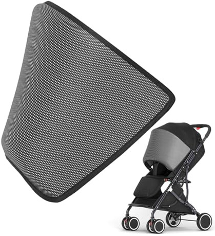 Tenda parasole per passeggino, traspirante, per carrozzina, con protezione | UV, adatta per e bambini, parasole regolabile per bambini da 6 a 9 m