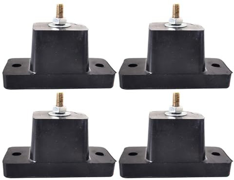 Isolateur de vibrations pour climatisation, isolateurs de vibrations pour climatisation, 4 supports d'amortisseur en caoutchouc, tampon anti-vibration pour machine extérieure de climatisation