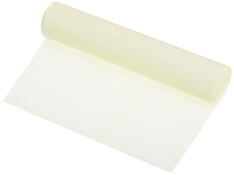 QUARKZMAN Rollo de Papel Crepé Decorativo de 2,5 M de Largo y 15 cm de Ancho para Bodas, Festivales y Decoración, Color Blanco Cremoso