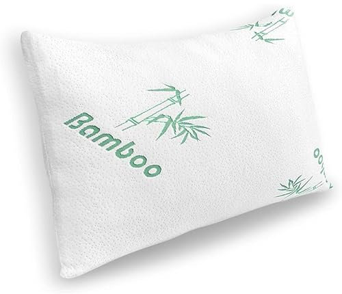 Home Oase Orthopädisches Nackenstützkissen - Kopfkissen aus druckausgleichendem Visko-Gelschaum (Memory Foam) mit Bamboo-Bezug - Kissen in 40x80 cm - Höhe 15cm