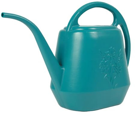 Annaffiatoio Beccuccio Lungo Da 1 Gallone Annaffiatoio Con Floreali Per Interni Con Maniglia Comoda Innaffiatore In Plastica Per Giardino Verde Innaffiatoio 5 Litri A Spruzzo (Green, One Size)