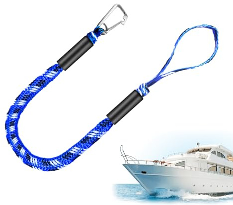 Lignes d'amarrage de bateau avec boucle, corde d'amarrage pour bateaux, corde d'amarrage, kayak, ponton, produits d'ancrage de sécurité marine pour ski nautique, canoë