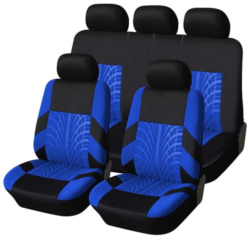 RUIDAM Auto Set Coprisedili per Fiat Panda Hybrid City Cross, Copri Sedili Auto Anteriori e Posteriori Coprisedile Traspirante Antiscivolo Protezioni per Sedili,E/Blue