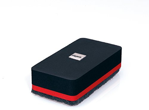 SIGEL GL187 Board-Eraser, Tafellöscher magnetisch, zur Reinigung von Glas-Magnettafeln und Whiteboards, 9x4,5cm