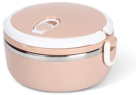 HERCHR Lunchbox Aus Edelstahl, 700ml Tragbare Bento-Box Aus Edelstahl Für Kinder Und Erwachsene, Lebensmittelbehälter Für Picknick Im Freienm, Große Schüssel Mit Deckel