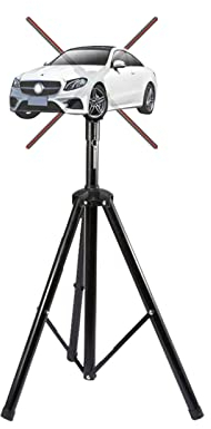 Hologramme 3D,Projecteur Holographique Support de Ventilateur Hologramme avec Base Multifonction, Hauteur de 99,4 à 179 cm, capacité de Charge de 68 kg pour Une variété de Ventilateurs hologrammes