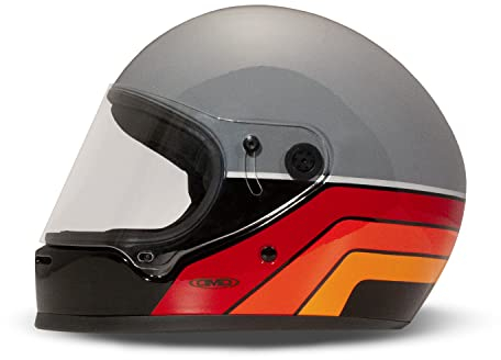 DMD Rivale Retro Blade Motorradhelm Integralhelm Fiberglas, XL