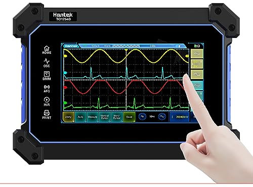 Hantek TO1254D Touch Screen Digital Oscilloscope 4 CH+1CH 1250 MHz 1GSa/s Hanheld Tablet Digital Oscilloscope +Signal Source+Multimeter