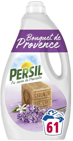 Persil - Lessive Liquide Bouquet de Provence – Parfum au extraits naturels de lavande & au Savon de Marseille - 61 lavages - Encore Plus Efficace Même à Froid - Testée Dermatologiquement