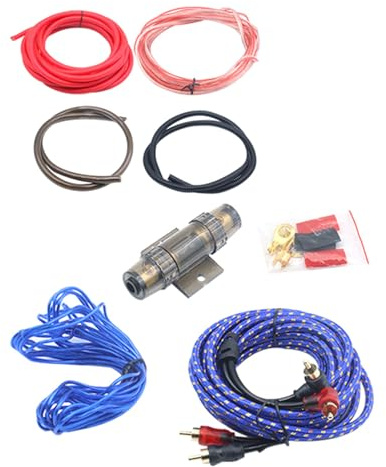 UNTERING Ensemble de câbles de caisson de basses haute exécution avec matériaux solides intégration sans couture pour la plupart des automobiles