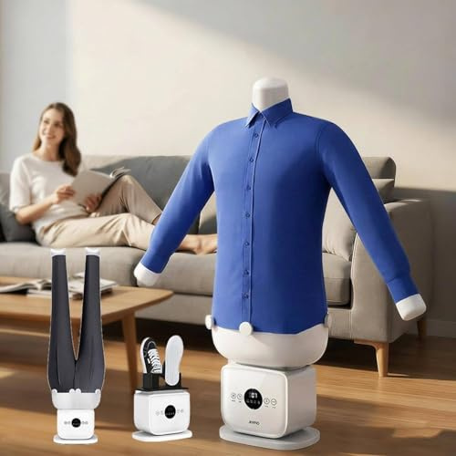 WEIZIIA Fer à Repasser Automatique pour la Maison, modèle 2026 amélioré 3 en 1, Mains Libres, Repassage Rapide en 8 Minutes, séchage à la Vapeur à 360° pour Chemises, Pantalons et Chaussures. A
