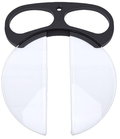XUMIUZIY Filtro de Media Luna Doble de Mano de 100 Mm, Lente Estética de Ensueño en Primer Plano Borrosa con Prisma de Vidrio óptico, con Revestimiento Multicapa de Doble Cara