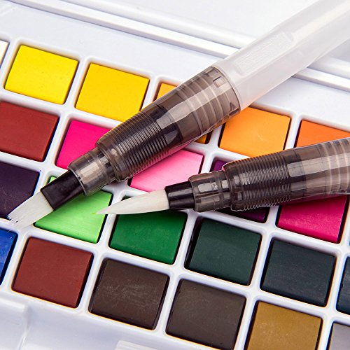 Garosa Boîte de Peinture12/18 Couleurs Aquarelle Peinture à l'aquarelle Pigments Solides Art Professionnel Couleurs de l'eau Ensemble Palette Variée pour Peinture Dessin à Colorier