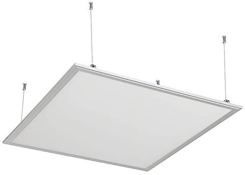 Planetitaly Pannello sospensione pendente LED 48W lampada 60x60 cm 4500lm quadrato 220V bianco (Bianco naturale)