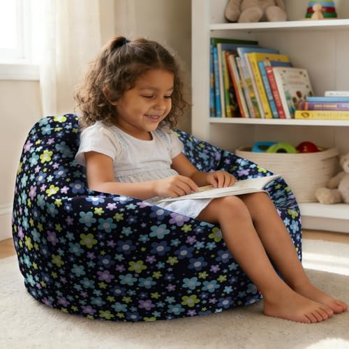 YuppieLife Stuffed Animal Storage Bean Bag Cover, 27 Velvet Toy Organizer