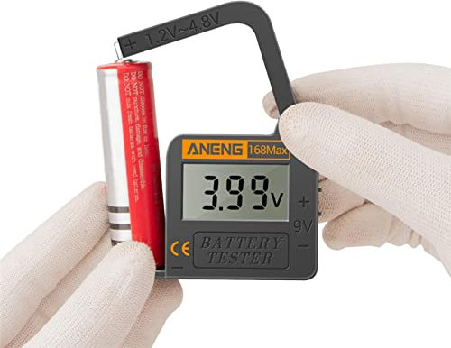 vincente Comprobador de batería Digital, comprobador de batería Universal, Monitor de baterías portátil, comprobador de Carga de batería para Pilas de botón AA, AAA, C, D, 1,5 V, 3,7 V, 9 V, 1,5 V