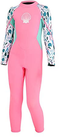 Mädchen-Neoprenanzug Kinder-Dicke 2,5 mm, UPF50Sonnenschutz, einteiliger Neopren-Neoprenanzug für Kinder, weicher und bequemer Schwimm-Neoprenanzug, geeignet für Verschiedene Wassersportarten, Pin