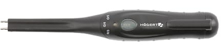 HÖGERT TECHNIK Bremsflüssigkeitstester – manuell – für DOT-3, DOT-4, DOT-5 – LED-Anzeige – prüft Wassergehalt 0–5% – inkl. Batterie – Werkstattqualität