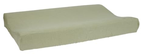 Little Dutch TE30814025 Wickelauflagenbezug Musselin - Little Farm olive (50x70 cm)