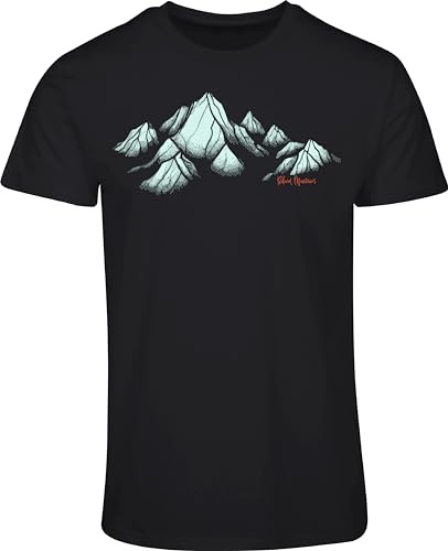 Camiseta de montaña para hombre: Beloved Mountains – Montañas Escalada Camiseta Hombres MTB – Regalo para excursionistas – Montañeros – Equipo de exterior, Negro , M