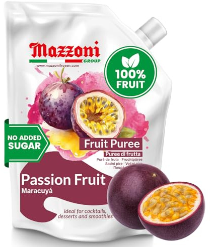 Mazzoni - Passion Fruit Juice Puree, 100% Maracuya, 2.2 lbs (35.2 oz)