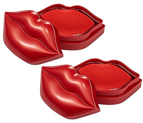 Beatifufu Schlafendemaske Für Lippen Gel-lippenmaske Mit Kirschextrakt Feuchtigkeitspflege Für Lippenhaut Kasten Mit 20 Blatt Wiederverwendbar Für 20-mal