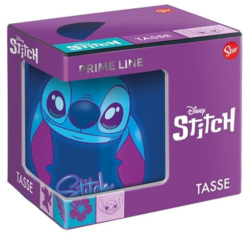 joojee GmbH Lilo & Stitch Dunkelblau Angel Couple 2 PrimeLine Tasse, 325 ml