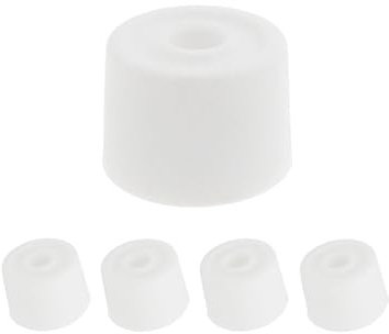Lifeswonderful - Arrêts, Butées de Porte ou Pieds à Visser, en Caoutchouc Silicone - 4 Pièces - Blanc