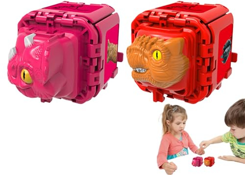 Jeu de ciseaux - Appareil de jeu électronique de devinettes - Kit de jeu de puzzle portable en papier de pierre - Jeu éducatif idéal et captivant - Découvrez des formes de dinosaures passionnantes