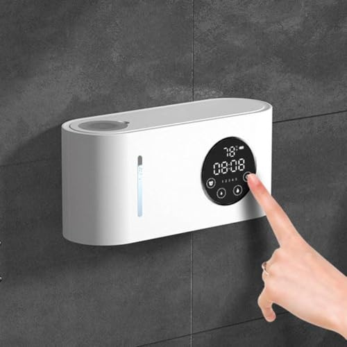Dispenser di sapone intelligente a induzione, ricarica USB a parete, impermeabile, dispenser automatico di schiuma touchless, dispenser disinfettante per le mani per bagno cucina (B)