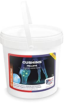 Equine America Cushins Pellets | Premium redo för användning av häst & ponny tillskott | Hormonbalans stöd | 1 kg