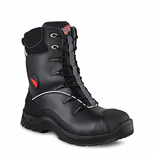 Red Wing Petroking 8 3222 Waterproof Leather Safety Work Boots Side Zip Black | Various Sizes