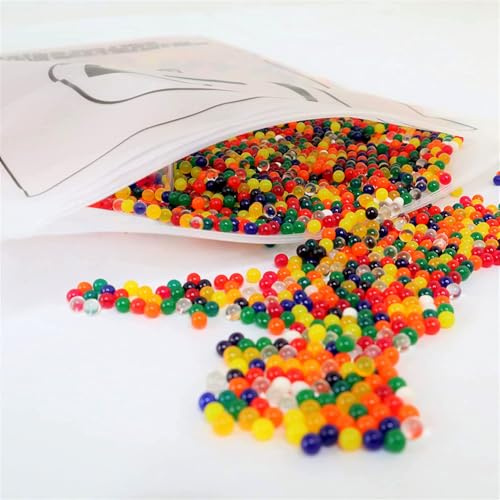 KENOO Water Beads 100g Pack -12000 Multicolored 15mm Gel Balls, Biodegradable & Eco-Friendly Vase Filler for Home Decor, Plants, Crafts.